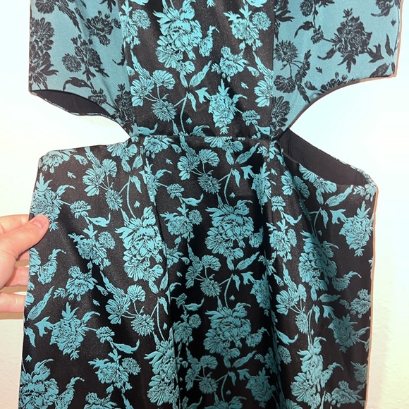 Hutch Brocade floral mini dress with cutouts - Picture 6 of 7